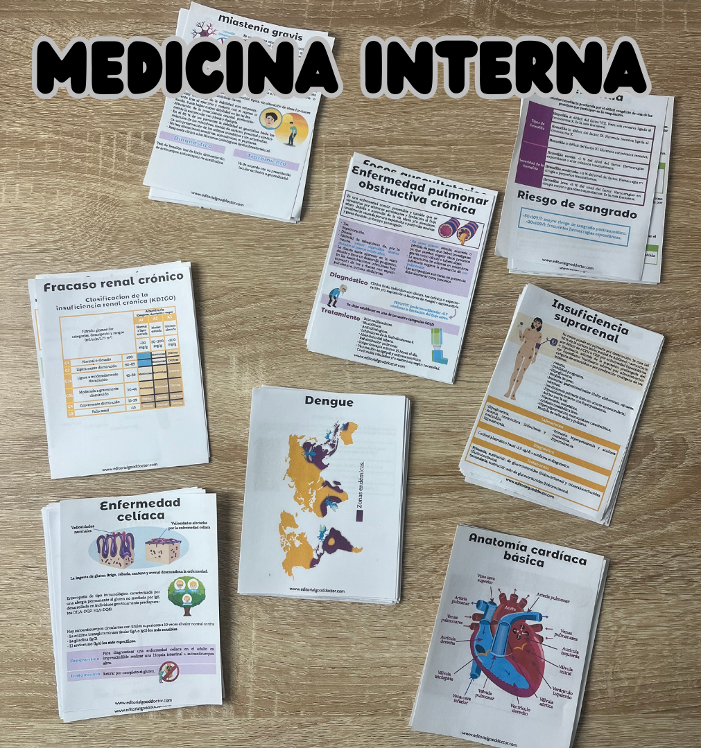 Medicina interna en flashcards PDF – Editorial Good Doctor