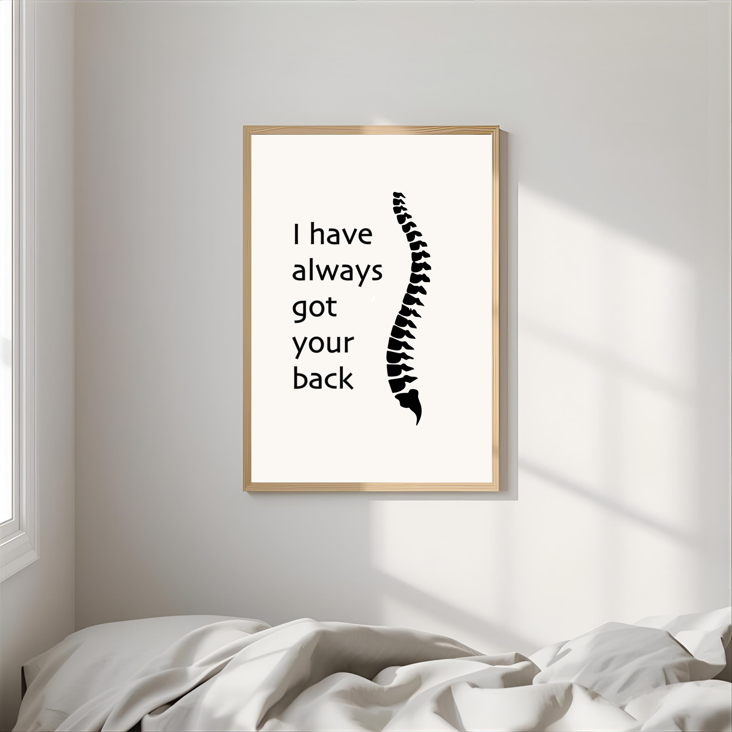 Arte de pared "I have always got your back"