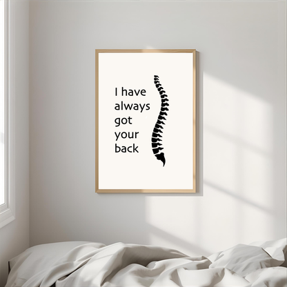 Arte de pared "I have always got your back"