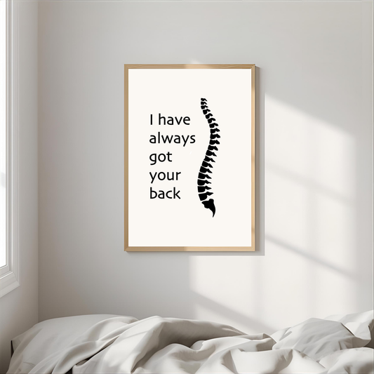 Arte de pared "I have always got your back"