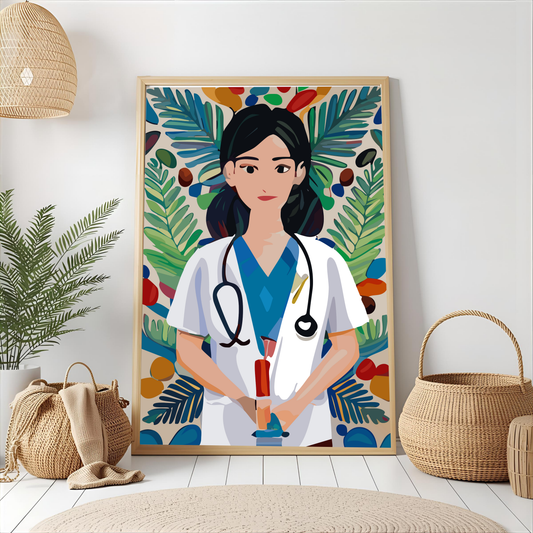 Arte de pared "Doctora"