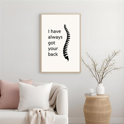 Arte de pared "I have always got your back"