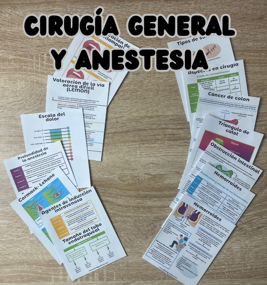 Cirugía general y anestesia en flashcards PDF