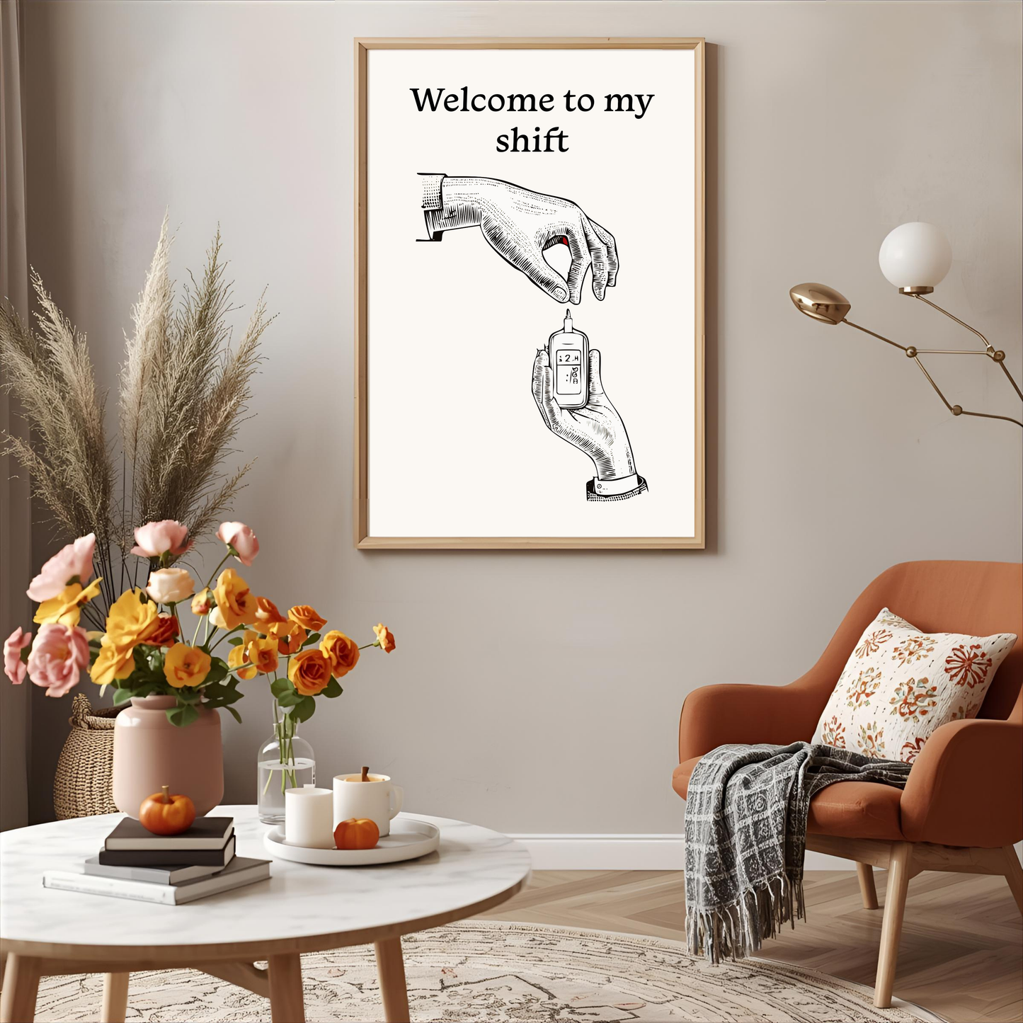 Arte de pared "Welcome to my shift"