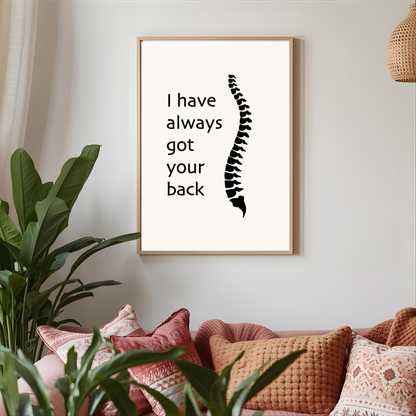 Arte de pared "I have always got your back"