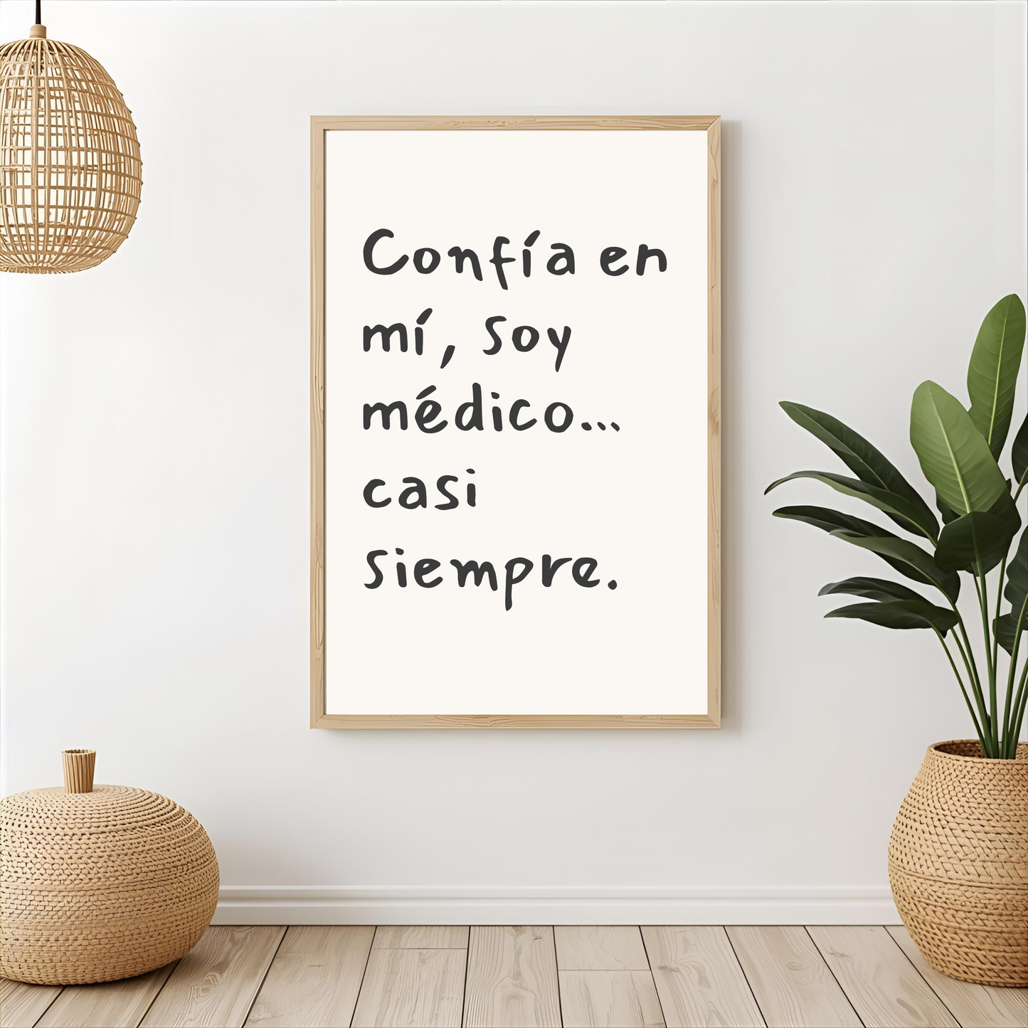 Arte de pared " Confía en mí, soy médico.."